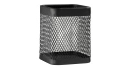 Casa Nova Utensilienhalter 13 x 13 cm, rechteckig, schwarz, mit solidem Boden vor weißem Hintergrund fotografiert.