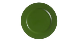 Platzteller 33 cm aus Kunststoff in der Farbe grün.
