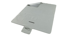 Picknickdecke 130 x 180 cm in grau aus Polyester.