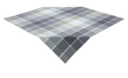 Tischdecke 100 x 100 cm in grau aus Baumwolle.