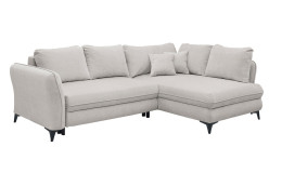 Ecksofa Hereford mit Stoff-Bezug in der Farbe Silver