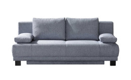 Schlafsofa Jade, in der Farbausführung grau, Frontansicht