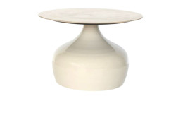 Beistelltisch Allure, Platte aus Steinzeugfliese glanzpulverbeschichtet