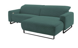 Basis-Wohnlandschaft LASCONDO Elwa, in der Farbausführung Green, Schrägansicht