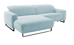 Basis-Wohnlandschaft LASCONDO Elwa, in der Farbausführung Light Blue, Schrägansicht