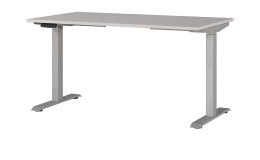 Höhenverstellbarer Schreibtisch Move & Work in Kaschmir/Silber