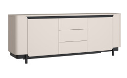 Sideboard Venedig in Sand, seitliche Ansicht