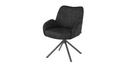 Armlehnenstuhl Riley in der Farbe Off Black