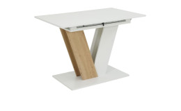 Auszugstisch Selina in der Farbe weiß