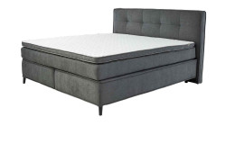 Boxspringbett Carola in der Farbe Dunkelgrau
