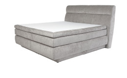 Boxspringbett Quinto Mix in der Farbe Hellgrau