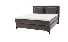 Boxspringbett Kaprun Mix in der Farbe dunkelgrau