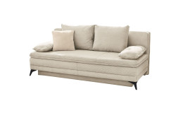 Schlafsofa Laurica in Stoff creme 