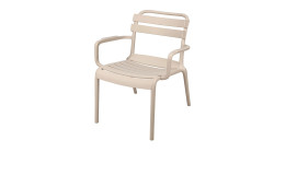 Stapelstuhl Lagos Komfort Recycling Polypropylen taupe 