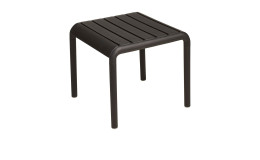 Hocker / Beistelltisch Lagos Komfort Recycling Polypropylen in schwarz