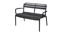 Bank Lagos Komfort aus Polypropylen in Schwarz