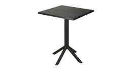 Bistro-Tisch Lagos Komfort in Schwarz aus Polypropylen 