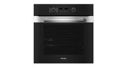 Einbau-Backofen mit Display und Edelstahlgriff, H 2851 B