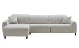 Basis-Wohnlandschaft Vanatu in einem silbernen Bezugsstoff