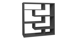 Raumteiler Tyler aus Holzwerkstoff in anthrazit matt.