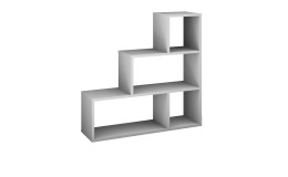 Raumteiler Steps in der Farbe Kreidegrau Schrägansicht