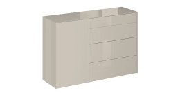 Kommode Couleur in der Farbe Kaschmir, Schrägansicht