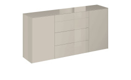 Kommode Couleur in der Farbe Kaschmir, Schrägansicht