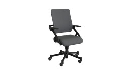 Drehstuhl Top Black in der Farbausführung grau