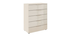 Kommode Finn in der Farbe Weiß, Schrägansicht