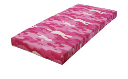 Federkern-Matratze Easydream FK 3000 H2 mit Bezug in Camouflage-Optik pink