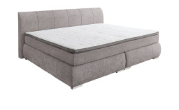 Boxspringbett Family, in der Farbausführung Dunkelgrau