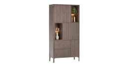 Schrank Trenton in der Farbe Clay-Braun, Schrägansicht