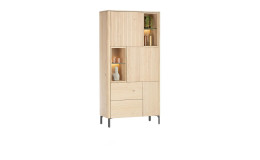 Schrank Trenton in der Farbe Natur, Schrägansicht