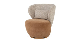 Sessel Solee von Xooon in in der Farbe Kupfer/Hellbraun, drehbar
