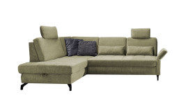 Komfort-Ecksofa Westminster, in der Farbausführung Grün