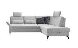 Komfort-Ecksofa Westminster, in der Farbausführung Silver
