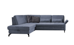 Basis-Ecksofa Westminister in der Farbe Graublau