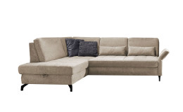 Basis-Ecksofa Westminister in der Farbe Taupe