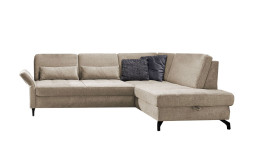 Basis-Ecksofa Westminister in der Farbe Taupe