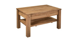 Couchtisch Sun aus Massivholz Wildeiche mit Schublade