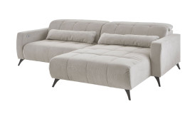 Wohnlandschaft Nago in der Farbe silber