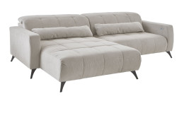 Wohnlandschaft Nago in der Farbe silber