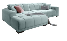 Komfort-Wohnlandschaft Marbella mit blauen Bezugsstoff