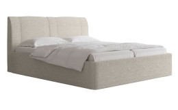 Basis-Polsterbett Evo 600/2-3 in einem Stoffbezug in Almond Milk - Beige