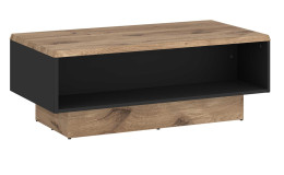 Couchtisch Pamela in der der Farbe Viking Eiche mit Absetzungen in Anthrazit