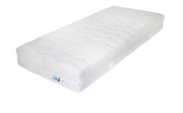 Taschenfederkernmatratze Powerbank 24/7 90 x 200 cm H3 und einem weißen bezug