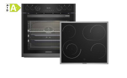 Grundig Multifunktionsherd GEHM 19311 DX mit Glakeramikkochfeld