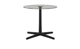 Beistelltisch stressless Urban Cross S mit schwarzem Gestell.