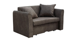 Schlafsofa Ingolstadt in grau-braun inkl. Kissen