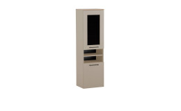 Hochschrank Mailand in creme-beige mit 2 Türen
